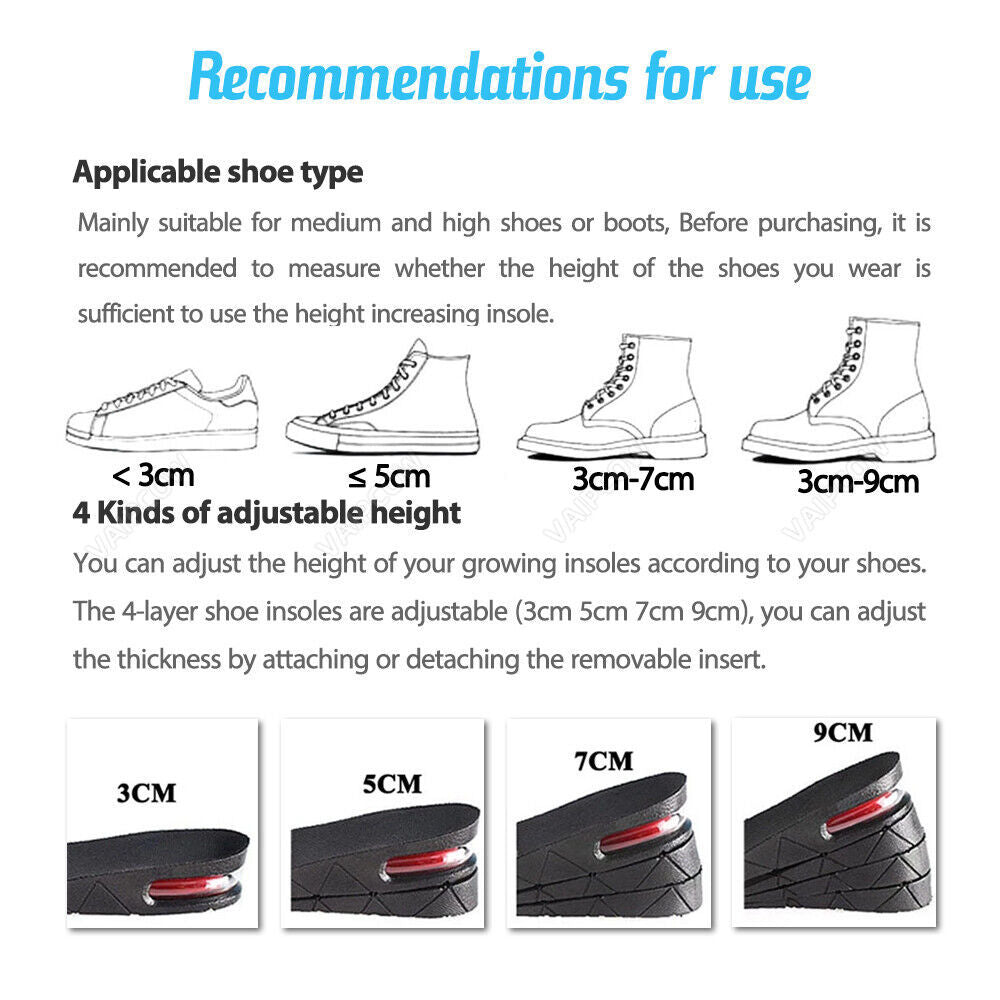 Height Up Increase Heel Height Insoles